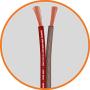 InstallGear 16 Gauge AWG 100ft Speaker Wire 99.9% Oxygen-Free Copper True Spec and Soft Touch Cable - Red/Brown