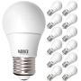 Sunco Lighting 12 Pack A15 LED Bulb, 8W=60W, 4000K Cool White, Dimmable, 800 LM, E26 Base, Refrigerator & Fan Light - UL, Energy Star