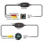 aSATAH 2.4G Wireless Car Rear View Camera for BMW E81 E87 E87N M1 F20 F21/ BMW M6 E63 E64 E64N F12 F13 F06/ Z4 E85 E86 E89 & Waterproof and Shockproof Reversing Backup Camera (12 LED)