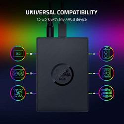 Razer Chroma Addressable RGB Controller: Universal Compatibility - 6 Addressable RGB Headers - Powered by Razer Chroma RGB - Supported by Razer Synapse 3 - SSD Mounting Points (RZ34-02140600-R3M1)