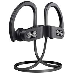 Mpow Flame S Bluetooth Headphones Sports, aptX-HD Bass+ Loud Sound, Bluetooth 5.0 Sport Headphones Running Earbuds W/12H Playtime, IPX7 Waterproof, cVc8.0 Noise Cancelling Mic W/Carrying Case, Black