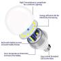 Ceiling Fan Light Bulb 5000K Daylight A15 LED Bulb,E26 Medium Base Chandelier Light Bulb,Cotanic 6W 60W Equivalent,600lm,Non-Dimmable,6 Pack
