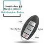 SELEAD 1pc Flip Key Fob 4 Buttons Keyless Entry Remote fit for Nissan Maxima 2007 2008 Antitheft Keyless Entry Systems US Stock