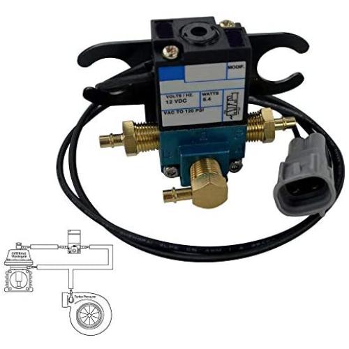 PTNHZ RACING ECU 3Port Electronic Turbo Boost Control Solenoid Valve Compatible for 02-07 Subaru WRX STI