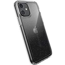 Speck Products Gemshell Glitter iPhone 12, iPhone 12 Pro Case, Clear/Clear with Gold Glitter (137604-9221)