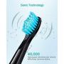 Initio Sonic Electric Toothbrush, 5 Modes with Smart Timer, 8 Brush Heads & Travel Case Included, Rechargeable Toothbrush, Oral Care Whitening Toothbrush