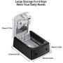 Key Lock Box, [2 Pack] Combination Lockbox for Keys with Code, Combo Door Lock-Box House Key Storage Locker - 2 Pack