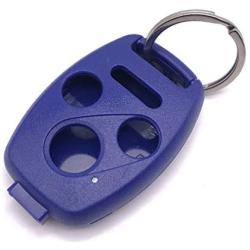Cutting Not Required - Replacement Key Fob Keyless Entry Remote Shell Case for Honda 2003-2012 Accord / 2006-2013 Civic EX / 2009-2015 Pilot /2005-2006 CR-V Car Key Fob Cover (1 Blue + 1 Red)