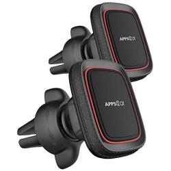 2 Pack Magnetic Phone Car Mount, Apps2car Car Phone Holder Mount Magnetic, Built in 6 Strong Magnets, Air Vent Cell Phone Holder for Car with Adjustable Secure Tightening System
