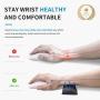 BUBM Mouse Wrist Rest Support Ungraded Ergonomic Cushion Pad Memory Foam Hand Pillow Mat Comfortable Arm Stand Pain Relief with Non Slip Base for Office,Home,Computer,Laptop,Desktop,Gaming(Black)