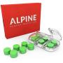 Alpine Moldable Silicone Ear Plugs for Sleeping and Swimming with Skin Friendly Aloë Vera 6 Pairs - Attenuates Snoring, Noise Cancelling Reduction, Block Wind and Water - Wax 28dB SNR with Travelbox