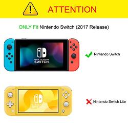 Fintie Carry Case for Nintendo Switch - [Shockproof] Hard Shell Protective Cover Travel Bag w/10 Game Card Slots, Inner Pocket for Nintendo Switch Console Joy-Con & Accessories, Marble Pink