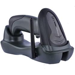 NADAMOO Wireless Barcode Scanner with Cradle, 2D Cordless Bar Code Reader 400m Transmission Distance CMOS Imager Read 1D, 2D, QR Code, Data Matrix, PDF417 for Windows Mac Linux
