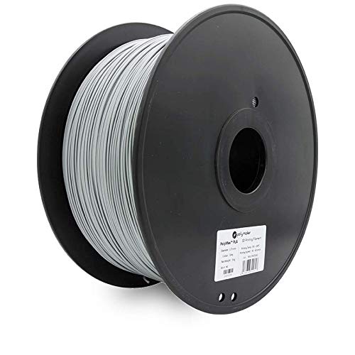 Polymaker PolyMax PLA 3D Printer Filament Grey (1.75mm, 3 kg) Tough PLA, Fits Most FDM Printer