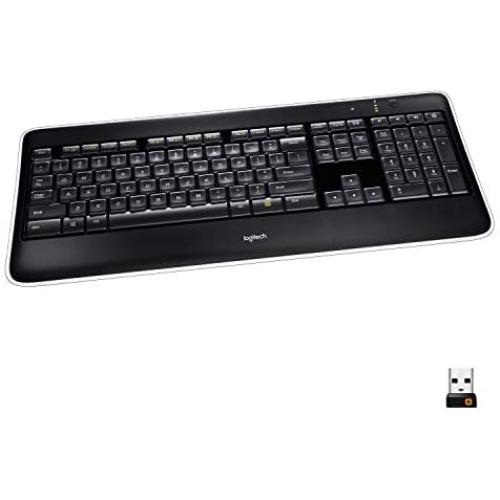 Logitech K800 Wireless Illuminated Keyboard — Backlit Keyboard, Fast-Charging, Dropout-Free 2.4GHz Connection