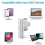Magnetic USB C Adapter 20Pins Type C Connector, Support USB PD 100W Quick Charge, 10Gb/s Data Transfer and 4K@60 Hz Video Output Compatible with MacBook Pro/Air and More Type C Devices (Silver)