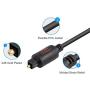 Digital Optical Audio Cable (6 Feet), Fiber Optical Toslink Cable for Home Theater, Sound Bar, TV, PS4, Xbox, VD/CD Player, Blu-ray Players,Game Console& More, 1.8M Digital Optical Audio Cable (6 Feet), Fiber Optical Toslink Cable for Home Theater, Sound Bar, TV, PS4, Xbox, VD/CD Player, Blu-ray Players,Game Console& More, 1.8M