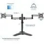 VIVO Freestanding Full Motion Aluminum Dual VESA Monitor Desk Stand with Articulating Double Center Arm Joints, Fits 17 to 32 inch Screens (STAND-V102Z) VIVO Freestanding Full Motion Aluminum Dual VESA Monitor Desk Stand with Articulating Double Center Arm Joints, Fits 17 to 32 inch Screens (STAND-V102Z)