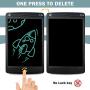 Richgv LCD Writing Tablet, 8.5 Inch Electronic Graphics Tablet Ewriter Board with Lanyard Mini Drawing Pad Gifts Suitable for Kids and Adults Black
