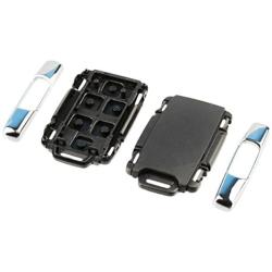 Chrome Key Fob Keyless Entry Remote Shell Case & Pad fits Chevy Silverado Colorado/GMC Sierra Canyon 2014 2015 2016 2017 (M3N-32337100)