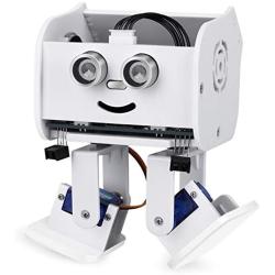 ELEGOO Penguin Bot Biped Robot Kit Compatible with Arduino Project with Assembling Tutorial,STEM Kit for Hobbyists, STEM Toys for Kids and Adults,White Version V2.0