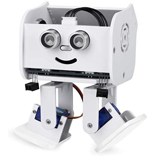 ELEGOO Penguin Bot Biped Robot Kit Compatible with Arduino Project with Assembling Tutorial,STEM Kit for Hobbyists, STEM Toys for Kids and Adults,White Version V2.0