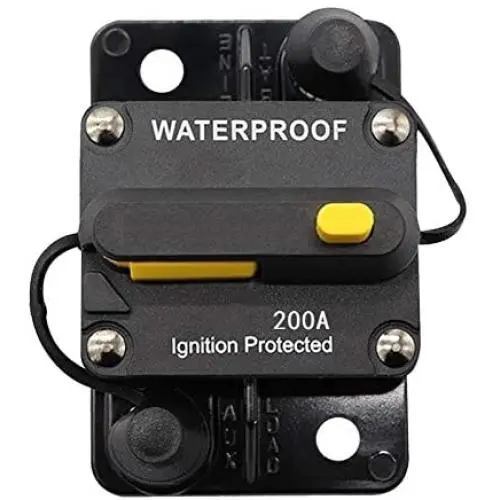 ANJOSHI 200Amp Circuit Breaker 30A-300A Inline Fuse Inverter with Manual Reset Breaker for Car Truck Rv ATV Marine Boat Vehicles/Electronic Systems ANJOSHI 200Amp Circuit Breaker 30A-300A Inline Fuse Inverter with Manual Reset Breaker for Car Truck Rv ATV Marine Boat Vehicles/Electronic Systems
