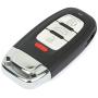 cciyu X 1 Flip Key Fob with Key Blade 4 buttons Replacement for 09 10 11 12 13 14 15 16 for A udi A1 A3 Quattro A4 A5 Series with FCC IYZFBSB802
