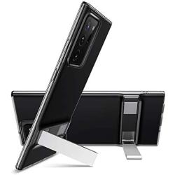 ESR Metal Kickstand Case Compatible with Samsung Galaxy Note 20 Ultra (6.9-Inch) [Vertical and Horizontal Stand] [Reinforced Drop Protection] – Translucent Black