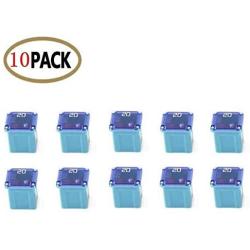 10 Pc Automotive LOW PROFILE JCASE Fuse 20 Amp Fuse Kit for Ford, Chevy/GM, Nissan, and Toyota Pickup Trucks, Cars and SUVs