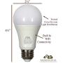 Hamilton Hills LED Multi Color Smart Bulb - Alexa Certified Standard Universal A19 E26 Dimmable Color Adjustable Lightbulb WiFi Enabled No Hub Required 3000K White