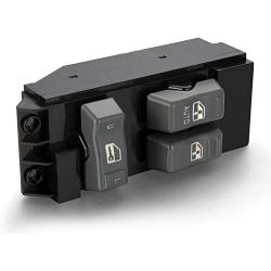 Master Power Windower Switch Fits for 99-02 Chevy Silverado GMC Sierra 1500, 2500, 2500 HD, 3500 2-Doors Pickup Truck Gray Buttons Replace # 15047637 19259957 901-117 71004
