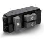 Master Power Windower Switch Fits for 99-02 Chevy Silverado GMC Sierra 1500, 2500, 2500 HD, 3500 2-Doors Pickup Truck Gray Buttons Replace # 15047637 19259957 901-117 71004