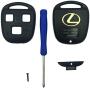 Replacement Keyless Entry Remote Control Key Case Fit for Lexus ES GS GX IS LS LX RX SC Key Fob Cover Case Without Blade (1PCS)