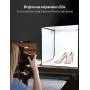 ESDDI Photo Studio Light Box 20''/50cm Adjustable Brightness Portable Folding Hook & Loop Professional Booth Table Top Photography Lighting Kit 120 Led Lights 4 Colors Backdrops