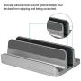 JARLINK (Upgraded Version) Vertical Laptop Stand, Desktop Stand Adjustable Laptop Holder (up to 17.3 inches) Compatible with MacBook Pro/Air, Microsoft Surface, Lenovo (Gray)