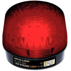 SL-1301-BAQ/R Seco-Larm Red LED Strobe Light w/ 5 LED Strips 6-14VDC