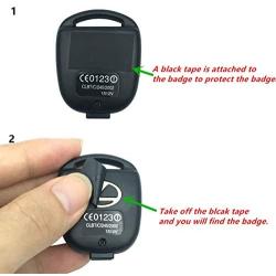 Replacement Keyless Entry Remote Control Key Case Fit for Lexus ES GS GX IS LS LX RX SC Key Fob Cover Case Without Blade (1PCS)