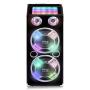 Pyle PSUFM1035A 1000W Disco Jam Powered Two-Way Bluetooth Active PA Speaker System With Flashing DJ Lights