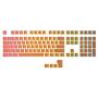 HK Gaming 108 Double Shot PBT Pudding Keycaps Keyset for Mechanical Gaming Keyboard MX Switches (Orange)