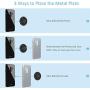 Mount Metal Plate 5 Pack, Universal Metal Disc Replacement with Strong Adhesive for Magnetic Cell Phone Car Mount GPS Holder 5 Round