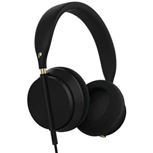 Plugged Crown Series Headphones, Black/Gold