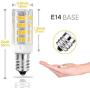 E14 4W LED Light Bulb, 5 Pack, Daylight White 6000K , 40W Incandescent Bulb Equivalent, 400LM 52 LED 2835-SMD Light, Dimmable, AC 110V