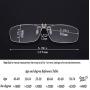 JENRICH Clip On Reading Glasses , Flip Up Clip HD Lenes Prevent Eye Strain , High Magnification Power Readers Reading Glasses for Men and Women Includes Glasses Case