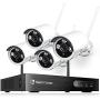 heimvision HM241 1080P Wireless Security Camera System, 8CH NVR 4Pcs Outdoor WiFi Surveillance Camera with Night Vision, Waterproof, Motion Alert, Remote Access, No Hard Disk