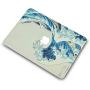 LuvCase 3 in 1 Laptop Case Compatible with Old MacBook Pro 13'' (CD Drive, 2008-2012) A1278 Hard Shell Cover, Keyboard Cover & Screen Protector (Japanese Wave)
