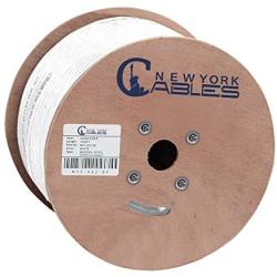 Newyork Cables Cat6A Riser (CMR) 1000ft - 23AWG 4 Pair Solid Bare Copper, 750MHz, Unshielded Twisted Pair (UTP), Available in Blue, White, Green, Black & Yellow Color