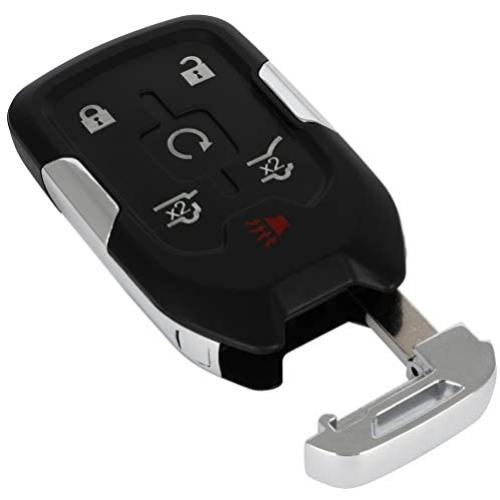cciyu 1 X Flip Key Fob Uncut Blade (SHELL CASE) 6 Buttons Replacement for Suburban Tahoe for G MC Yukon XL HYQ1AA with FCC: 1551A-1AA 13508280 13580804 22984995 HYQ1AA 13580802 13580802 5922084