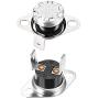 uxcell KSD301 Thermostat 120°C/248°F 10A N.C Adjust Snap Disc Temperature Switch for Microwave,Oven,Coffee Maker 2pcs