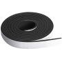 Neoprene Foam Strip Roll by Dualplex, 1'' Wide x 10 Long x 1/8'' Thick, Weather Seal High Density Stripping with Adhesive Backing – Weather Strip Roll Insulation Foam Strips